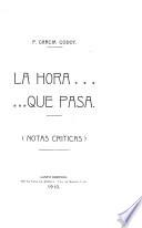 La hora que pasa