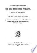 La inocencia perdida de los primeros padres. Poema en dos cantos