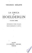 La lirica di Hoelderlin