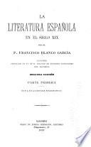 La literatura española en el siglo XIX.
