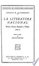 La literatura nacional