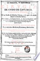 La magna y canonica cirugia
