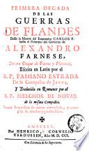 La muerte del Emperador Carlos V. hasta el principio del govierno de Alexandro Farnese, tercero duque de Parma y Placencía