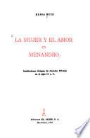 La mujer y el amor en Menandro