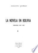 La novela en Bolivia
