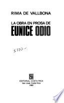 La obra en prosa de Eunice Odio