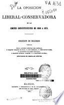 La oposición liberal-conservadora en las cortes constituyentes de 1869 a 1871