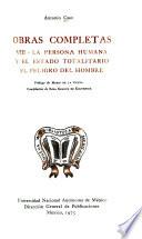 La persona humana y el estado totalitario. El peligro del hombre
