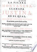 La picara montañesa, llamada Justina ...