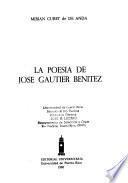 La poesía de José Gautier Benítez