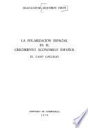 La polarización espacial en el crecimiento económico español