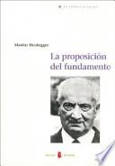 La proposición del fundamento