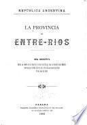 La provincia de Entre-Rios