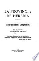 La provincia de Heredia