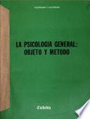 La psicología general