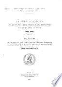 La pubblicazione delle fonti del Medioevo europeo negli ultimi 70 anni (1883-1953)