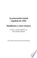La renovación teatral española de 1900