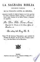 La Sagrada Biblia: Antiguo Testamento