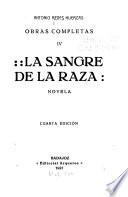 La sangre de la raza
