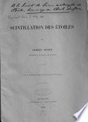 La scintillation des étoiles