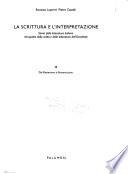 La scrittura e l'interpretazione: Dal manierismo al romanticismo