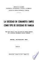 La sociedad en comandita simple como tipo de sociedad de famili...