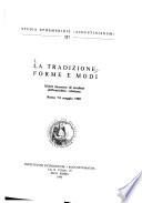 La tradizione