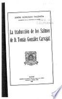 La traducción de los Salmos de D. Tomás González Carvajal