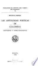 Las antologías poéticas de Colombia