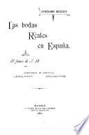 Las bodas reales en Espana