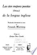 Las cien mejores poesías (liricas) de la lengua inglesa