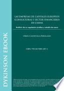 Las empresas de capitales europeos. (Consultoras y sector financiero) en China
