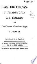 Las Eroticas y Traduccion de Boecio