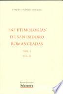 Las Etimologías de san Isidoro romanceadas
