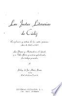 Las Justas Literarias de Cádiz