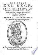 Las obras del excelentissimo poeta Ausias March, traduzidas de lengua Lemosina en Castellano por ... Jorge de Monte Mayor., agora de nuevo corregido en esta segunda impression