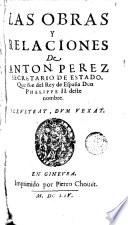 Las obras y relaciones