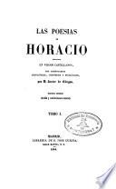 Las Poesías de Horacio traducidas en versos castellanos