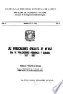 Las publicaciones oficiales de México