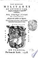 Las reglas militares de Antonio Cornazano; traduzidas en romance castellano, por Lorenço Suarez de Figueroa, ..