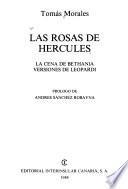 Las rosas de Hércules. La cena de Bethania. Versiones de Leopardi