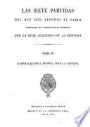 Las Siete Partidas del rey don Alfonso el Sabio