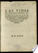 Las vidas de dos illustres varones, Cimon Griego, y Lucio Lucullo Romano