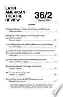 Latin American Theatre Review