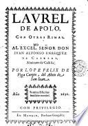 Laurel de Apolo, con otras rimas