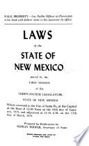 Laws of the State of New Mexico