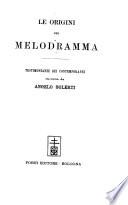 Le Origini Del Melodramma