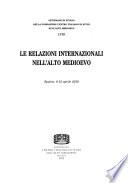 Le relazioni internazionali nell'alto medioevo