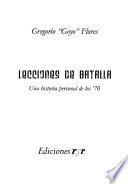 Lecciones de batalla