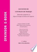 Lecciones de contrato de trabajo